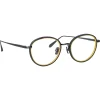 Linda Farrow - Moss Oval Optical Glasses in Matt Nickel - LFL1227C3OPT - Linda Farrow Eyewear - Avvenice
