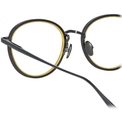 Linda Farrow - Moss Oval Optical Glasses in Matt Nickel - LFL1227C3OPT - Linda Farrow Eyewear - Avvenice