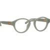 Linda Farrow - Musa Oval Optical Frame in Steel - LFL1447C3OPT - Linda Farrow Eyewear - Avvenice