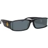 Linda Farrow - Mya Rectangular Sunglasses in Black - LFL1274C1SUN - Linda Farrow Eyewear - Avvenice