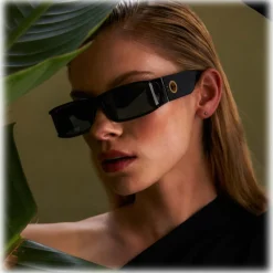 Linda Farrow - Mya Rectangular Sunglasses in Black - LFL1274C1SUN - Linda Farrow Eyewear - Avvenice