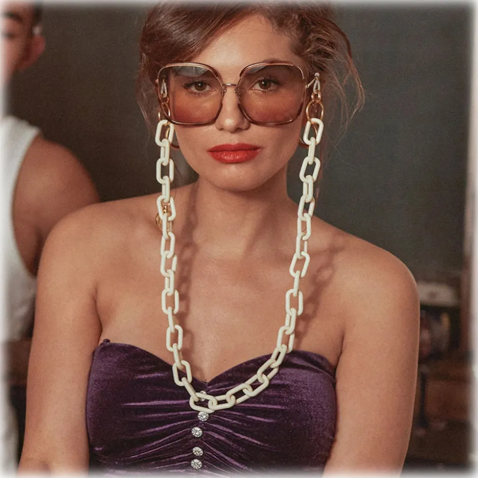 Linda Farrow - Natalia Oversized Sunglasses in Horn - LFL1210C3SUN - Linda Farrow Eyewear - Avvenice