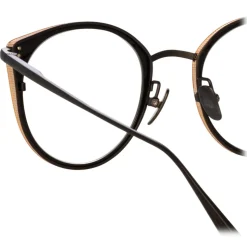 Linda Farrow - Neusa Oval Optical Glasses in Nickel - LFL1420C2OPT - Linda Farrow Eyewear - Avvenice