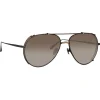 Linda Farrow - Newman Aviator Sunglasses in Black - LFL1039C8SUN - Linda Farrow Eyewear - Avvenice