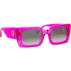 Linda Farrow - Nieve Rectangular Sunglasses in Fuchsia - LFL1297C4SUN - Linda Farrow Eyewear - Avvenice