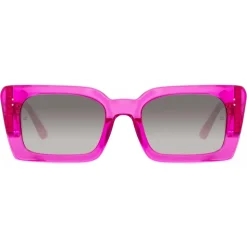Linda Farrow - Nieve Rectangular Sunglasses in Fuchsia - LFL1297C4SUN - Linda Farrow Eyewear - Avvenice