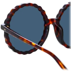 Linda Farrow - Nova Round Sunglasses in Tortoiseshell - LFL1354C2SUN - Linda Farrow Eyewear - Avvenice