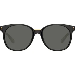 Linda Farrow - Palla D-Frame Sunglasses in Black - LFL1277C1SUN - Linda Farrow Eyewear - Avvenice