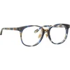 Linda Farrow - Palla D-Frame Optical Glasses in Blue Tortoiseshell - LFL1277C6OPT - Linda Farrow Eyewear - Avvenice