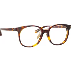 Linda Farrow - Palla D-Frame Optical Glasses in Tortoiseshell - LFL1277C5OPT - Linda Farrow Eyewear - Avvenice