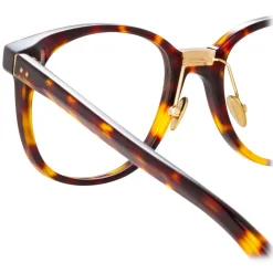 Linda Farrow - Palla D-Frame Optical Glasses in Tortoiseshell - LFL1277C5OPT - Linda Farrow Eyewear - Avvenice
