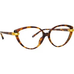 Linda Farrow - Palm Cat Eye Optical Glasses in Tortoiseshell - LFL1211C5OPT - Linda Farrow Eyewear - Avvenice