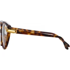 Linda Farrow - Palm Cat Eye Optical Glasses in Tortoiseshell - LFL1211C5OPT - Linda Farrow Eyewear - Avvenice