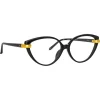 Linda Farrow - Palm Cat Eye Optical Glasses in Black - LFL1211C4OPT - Linda Farrow Eyewear - Avvenice