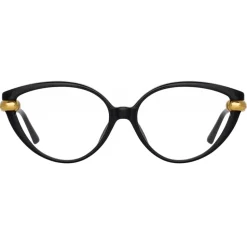 Linda Farrow - Palm Cat Eye Optical Glasses in Black - LFL1211C4OPT - Linda Farrow Eyewear - Avvenice