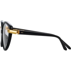 Linda Farrow - Palm Cat Eye Optical Glasses in Black - LFL1211C4OPT - Linda Farrow Eyewear - Avvenice
