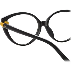 Linda Farrow - Palm Cat Eye Optical Glasses in Black - LFL1211C4OPT - Linda Farrow Eyewear - Avvenice