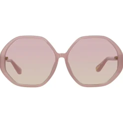 Linda Farrow - Paloma Hexagon Sunglasses in Lilac - LFL1415C8SUN - Linda Farrow Eyewear - Avvenice