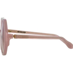 Linda Farrow - Paloma Hexagon Sunglasses in Lilac - LFL1415C8SUN - Linda Farrow Eyewear - Avvenice