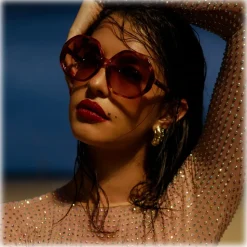 Linda Farrow - Paloma Hexagon Sunglasses in Tortoiseshell - LFL1415C2SUN - Linda Farrow Eyewear - Avvenice
