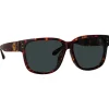 Linda Farrow - Perry D-Frame Sunglasses in Tortoiseshell - LFL1429C2SUN - Linda Farrow Eyewear - Avvenice