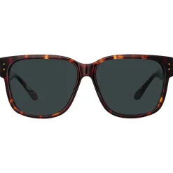 Linda Farrow - Perry D-Frame Sunglasses in Tortoiseshell - LFL1429C2SUN - Linda Farrow Eyewear - Avvenice