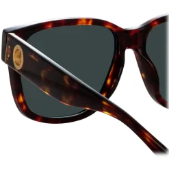 Linda Farrow - Perry D-Frame Sunglasses in Tortoiseshell - LFL1429C2SUN - Linda Farrow Eyewear - Avvenice