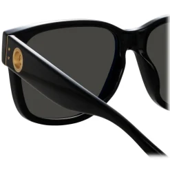 Linda Farrow - Perry D-Frame Sunglasses in Black - LFL1429C1SUN - Linda Farrow Eyewear - Avvenice