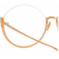 Linda Farrow - Rae Cat Eye Optical Glasses in Rose Gold - LFL1144C7OPT - Linda Farrow Eyewear - Avvenice