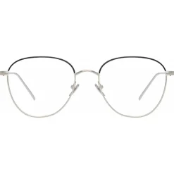 Linda Farrow - Raif Square Optical Glasses in White Gold - LFL819C25OPT - Linda Farrow Eyewear - Avvenice