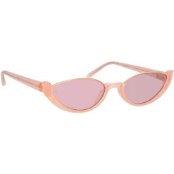 Linda Farrow - Ralph & Russo Robyn Cat Eye Sunglasses in Pink - LFL1169C6SUN - Linda Farrow Eyewear - Avvenice