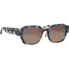 Linda Farrow - Ramon Rectangular Sunglasses in Blue Tortoiseshell - LFL1270C3SUN - Linda Farrow Eyewear - Avvenice