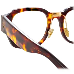 Linda Farrow - Ramon Rectangular Optical Glasses in Tortoiseshell - LFL1270C5OPT - Linda Farrow Eyewear - Avvenice