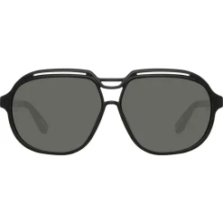 Linda Farrow - Raphael Aviator Sunglasses in Black - LFL1294C1SUN - Linda Farrow Eyewear - Avvenice