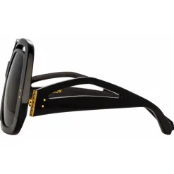Linda Farrow - Renata Oversized Sunglasses in Black - LFL1126C1SUN - Linda Farrow Eyewear - Avvenice