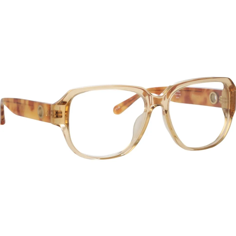 Linda Farrow - Renee Oversized Optical Frame in Saffron - LFL1293C2OPT - Linda Farrow Eyewear - Avvenice