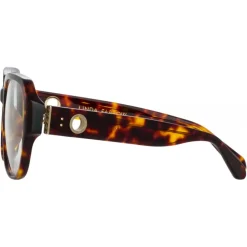 Linda Farrow - Renee Oversized Optical Glasses in Tortoiseshell - LFL1293C2OPT - Linda Farrow Eyewear - Avvenice