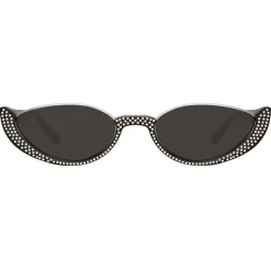 Linda Farrow - Robyn Cat Eye Sunglasses in Black Crystal - LFL1169C8SUN - Linda Farrow Eyewear - Avvenice