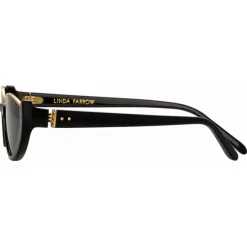 Linda Farrow - Robyn Cat Eye Sunglasses in Black - LFL1169C1SUN - Linda Farrow Eyewear - Avvenice