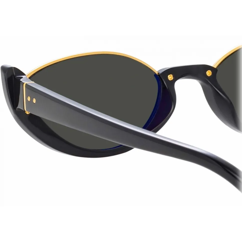 Linda Farrow - Robyn Cat Eye Sunglasses in Black - LFL1169C1SUN - Linda Farrow Eyewear - Avvenice