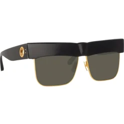 Linda Farrow - Rosalie Oversized Sunglasses in Black - LFL1284C1SUN - Linda Farrow Eyewear - Avvenice