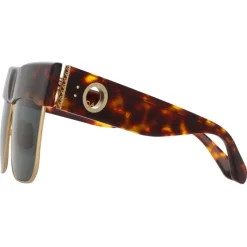 Linda Farrow - Rosalie Oversized Sunglasses in Tortoiseshell - LFL1284C2SUN - Linda Farrow Eyewear - Avvenice