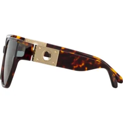 Linda Farrow - Sabine Oversized Sunglasses in Tortoiseshell - LFL1298C2SUN - Linda Farrow Eyewear - Avvenice