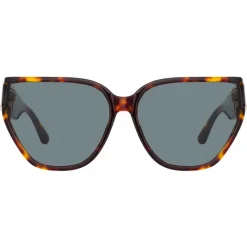 Linda Farrow - Sabine Oversized Sunglasses in Tortoiseshell - LFL1298C2SUN - Linda Farrow Eyewear - Avvenice