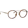 Linda Farrow - Sato Oval Optical Frame in Light Gold - LFL1452C2OPT - Linda Farrow Eyewear - Avvenice