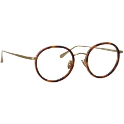 Linda Farrow - Sato Oval Optical Frame in Light Gold - LFL1452C2OPT - Linda Farrow Eyewear - Avvenice