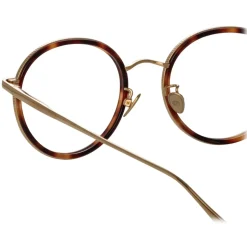 Linda Farrow - Sato Oval Optical Frame in Light Gold - LFL1452C2OPT - Linda Farrow Eyewear - Avvenice