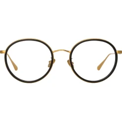 Linda Farrow - Sato Oval Optical Frame in Yellow Gold - LFL1452C1OPT - Linda Farrow Eyewear - Avvenice