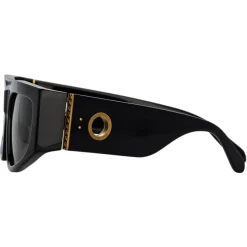 Linda Farrow - Senna Cat Eye Sunglasses in Black - LFL1351C1SUN - Linda Farrow Eyewear - Avvenice