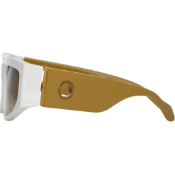 Linda Farrow - Senna Cat Eye Sunglasses in Tortoiseshell - LFL1351C2SUN - Linda Farrow Eyewear - Avvenice